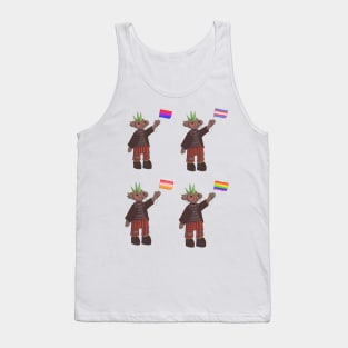 Punk mice holding pride flags Tank Top